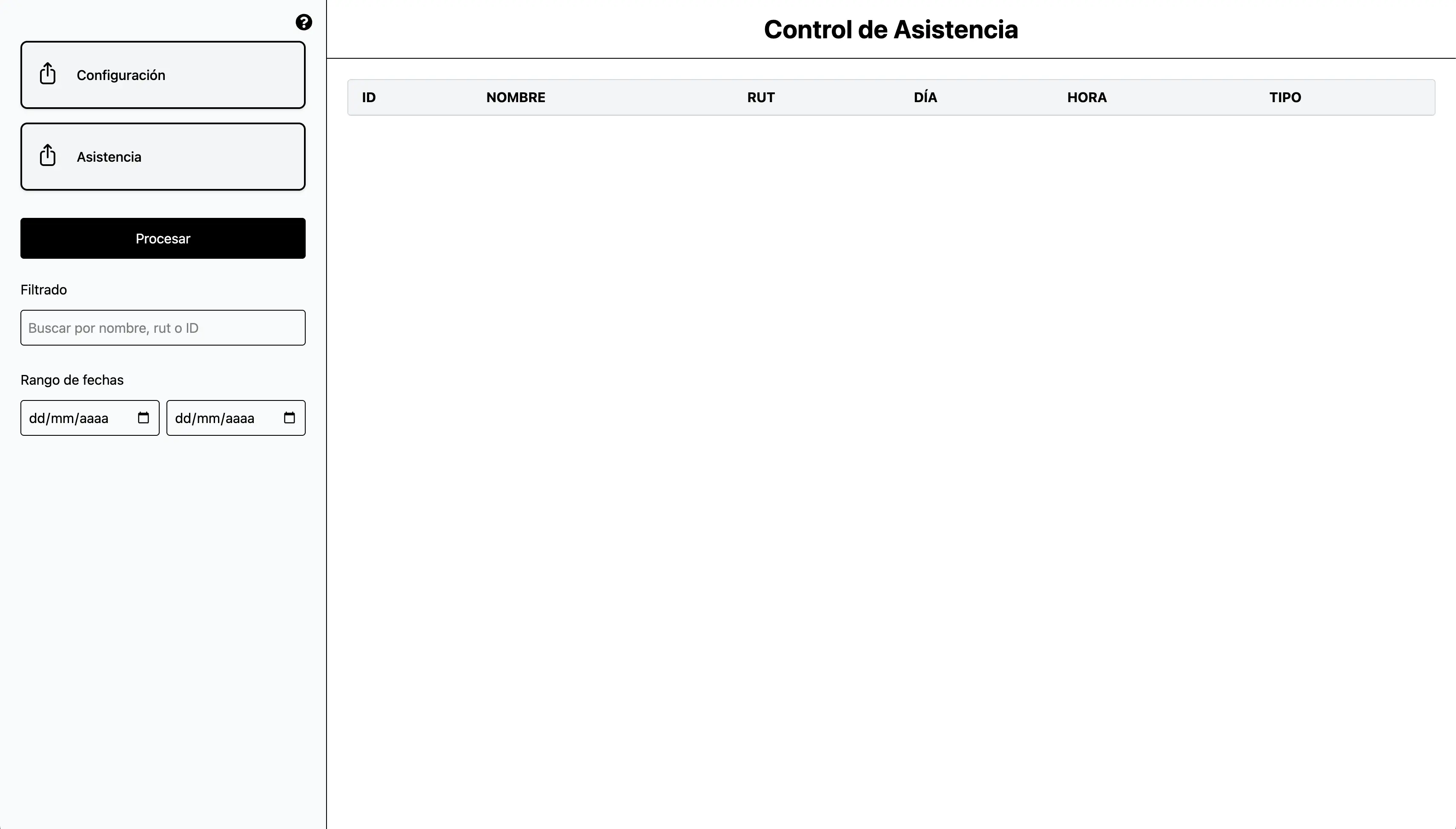 Imagen del proyecto control de asistencia